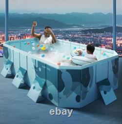 2.6M Suitable Fit Family/children Swimming Pool In-ground Garden Outdoor Folding