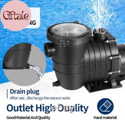 2 HP Pool Pump 6800 GPH Self Priming In/Above Ground Swimming Pool Pump 110V/220