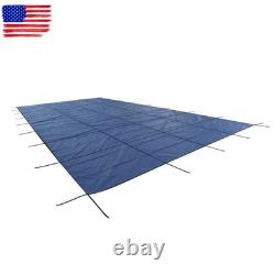 20×38 FT Heavy Duty Safety Cover, Winter Rectangle Above Inground Swimming Pool