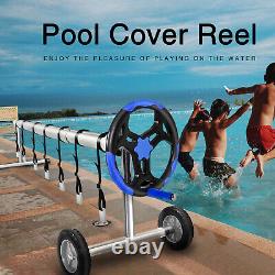 20 FT Swimming Pool Cover Reel Inground Cover Blanket Solar Reel Roller