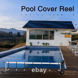 20 FT Swimming Pool Cover Reel Inground Cover Blanket Solar Reel Roller