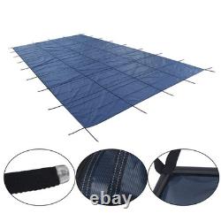20' x 38' Inground Pool Safety Cover Winter Pool Cover For 18 x 36 ft Blue Mesh