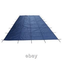 20' x 38' Inground Pool Safety Cover Winter Pool Cover For 18 x 36 ft Blue Mesh