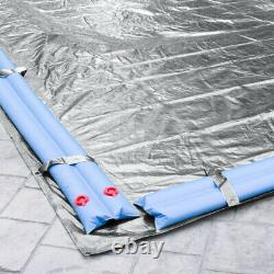 20' x 40' Rectangle In-Ground Swimming Pool Winter Cover 10 Year Silver