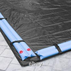 20' x 40' Rectangle In-Ground Swimming Pool Winter Cover 20 Year Charcoal