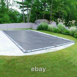 20' x 40' Rectangle In-Ground Swimming Pool Winter Cover 8 Year Azure Blue