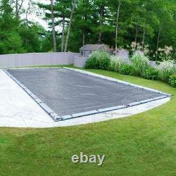 20' x 45' Rectangle In-Ground Swimming Pool Winter Cover 8 Year Azure Blue