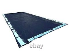 20x40' Dark Blue Winter Rectangular Inground Swimming Pool Cover Safety
