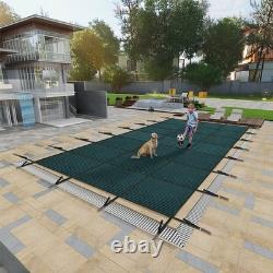 20x40 ft Pool Safety Cover Rectangular Inground Swimming Pool Cover For 18x38 ft