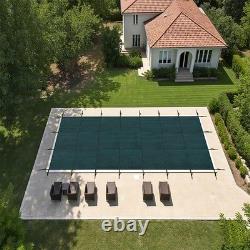 20x40 ft Pool Safety Cover Rectangular Inground Swimming Pool Cover For 18x38 ft