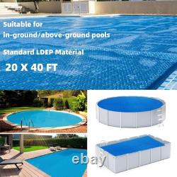 20x40ft 300? M 14mil Pool Solar Cover for Inground and above-Ground Swimming Pool