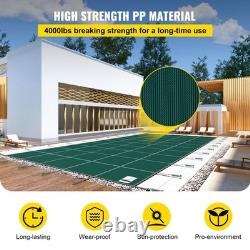 20x42 ft Swimming Pool Child Safe Mesh Cover Rectangle Inground Winter