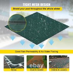 20x42 ft Swimming Pool Child Safe Mesh Cover Rectangle Inground Winter