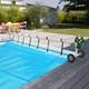 21 Feet Inground Swimming Pool Solar Cover Reel Set Aluminum Green