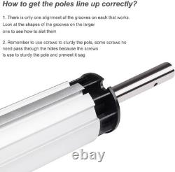 21 Ft Aluminum Pool Cover Reel Set for Inground Swimming Pool Yellow