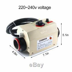 220V 3000W Swimming Pool Thermostat SPA Heater Electric Bathtub Heating Pump