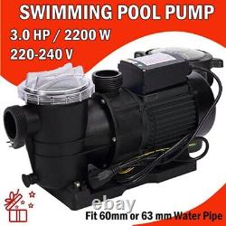 220V 3HP Inground Swimming Pool pump motor Strainer 10038GPH bomba de piscina