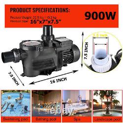 220V Swimming Pool pump 1.2HP Inground motor Strainer For Hayward Replacement