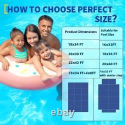 2242ft Inground Rectangle Safety Winter Swimming Pool Cover W Installation Tool