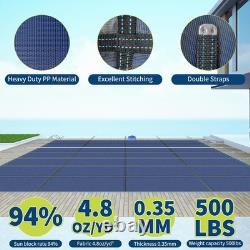 2242ft Inground Rectangle Safety Winter Swimming Pool Cover W Installation Tool