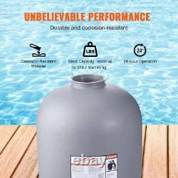 23.6 q. Ft. Sand Filter Above Inground Swimming Pool Filter 7-Way Multi-Port Val