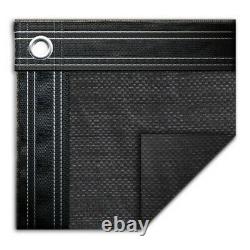 25' x 45' Rectangle In-Ground Swimming Pool Mesh Winter Cover 10 Year Black
