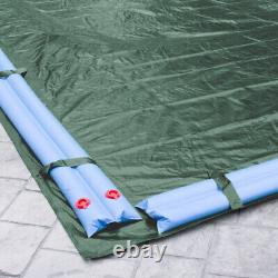 25' x 50' Rectangle In-Ground Swimming Pool Winter Cover 10 Year Green