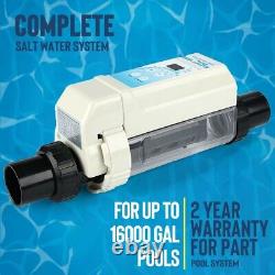 26,000 Gal. Pool Chlorine Generator System Salt Water Chlorinator For In-Ground