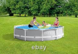 26701EH Pool X 30In Ground Premium 10Ft Prism Set above Frame Swimming Intex