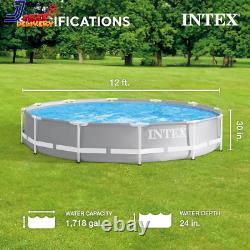 26711EH Prism Frame Premium above Ground Swimming Pool Set 12Ft X 30 FREE SHIPP