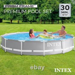 26711EH Prism Frame Premium above Ground Swimming Pool Set 12Ft X 30In Includ