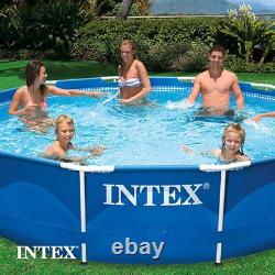 28211EH Metal Frame above Ground Swimming Pool Set 12Ft X 30In Includes 530 G