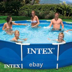 28211EH Metal Frame above Ground Swimming Pool Set 12Ft X 30In Includes 530 G