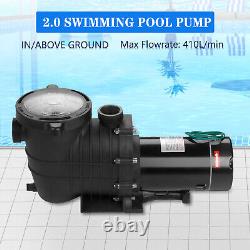 2HP 110-240V Swimming Pool pump Inground motor Strainer For pump Replacement US