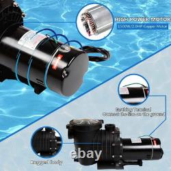 2HP 110V Pool Pump 111GPM for Inground & Above Ground Swimming Pools