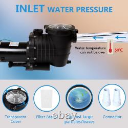 2HP 110V Pool Pump 111GPM for Inground & Above Ground Swimming Pools