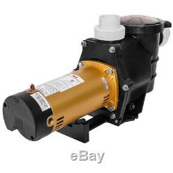 2HP 5850GPH In-Ground Swimming Pool Pump Variable 2-Speed with Strainer UL, 230v
