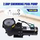 2hp 6800gph Inground Swimming Pool Pump With Strainer Basket Dual Voltage 110-240v