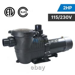 2HP For Hayward Swimming Pool Pump Motor InGround with Strainer Filter 110-240V
