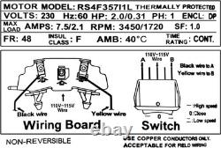 2HP In-Ground Swimming Pool Pump Dual Speed High Flow 2 Inlet 230V High Flow