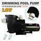 2hp Swimming Pool Pump Motor Outdoor Withstrainer 115-230v In/above Ground 1500w