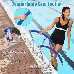 2x 30x30 Inground Swimming Pool Handrail Stainless Steel Stair Grab Hand Rails