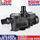 3.0 Hp High-flo Single Speed Swimming Pool Pump Inground 240v 2 Fitting