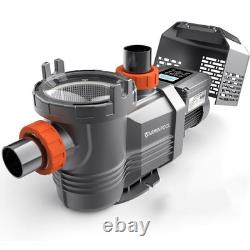3.0 HP High-Flo Variable Speed Swimming Pool Pump Inground 240V 2 / 2.5 Fitting