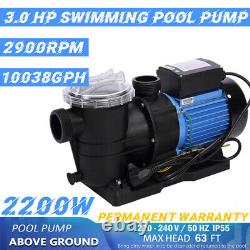 3.0HP 220-240V Inground Swimming Pool pump motor w Strainer Replacement Hayward