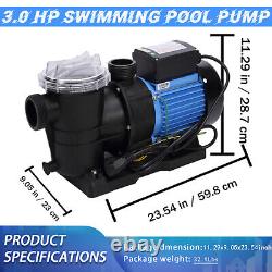 3.0HP 220-240V Inground Swimming Pool pump motor w Strainer Replacement Hayward