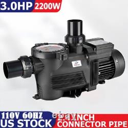3.0HP INGROUND Swimming POOL PUMP MOTOR with Strainer 110V for Hayward 2900 RPM