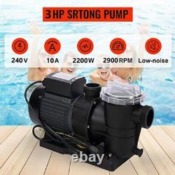 3.0HP Swimming Pool Pump For Hayward Hot Tub SPA Pump In/Above Ground Strainer