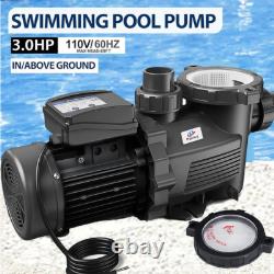 3.0HP Swimming Pool Pump for in/Above Ground Pool with Strainer Basket, Speed Pump