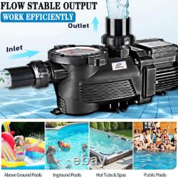 3.0HP Swimming Pool Pump for in/Above Ground Pool with Strainer Basket, Speed Pump